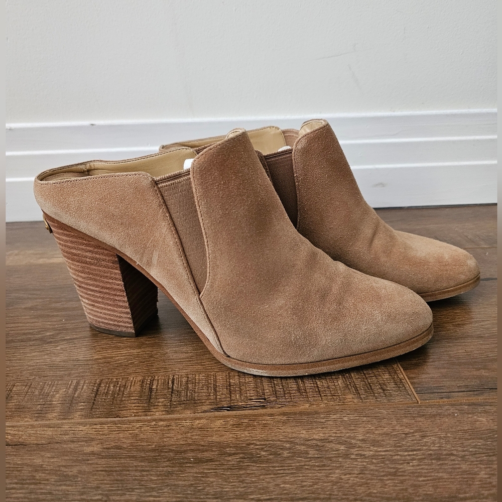 Michael Kors clogs mules tan leather heels